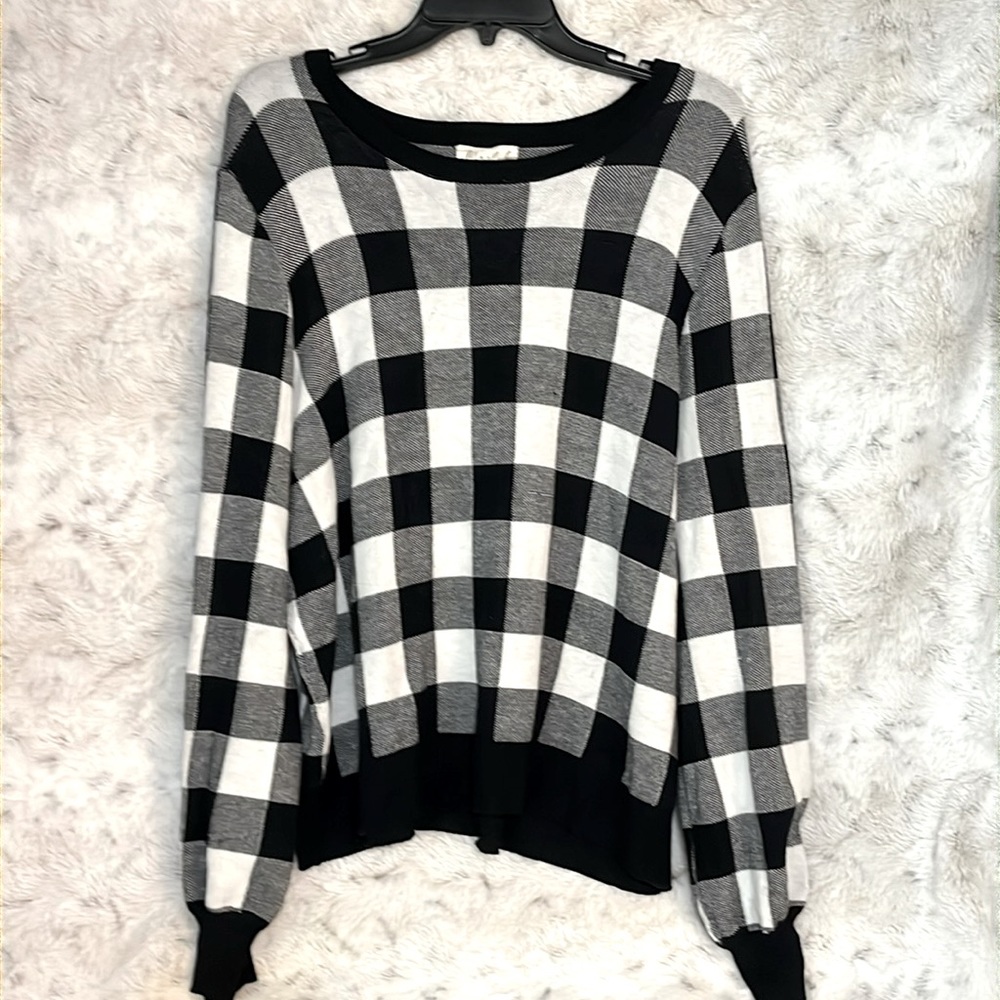 Checkered sweater